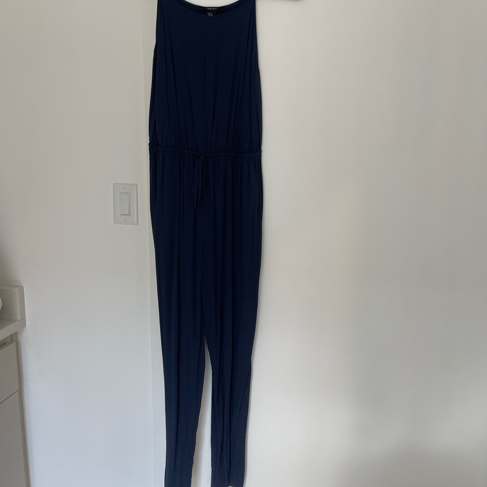 Forever 21 Dark Blue Jumpsuit